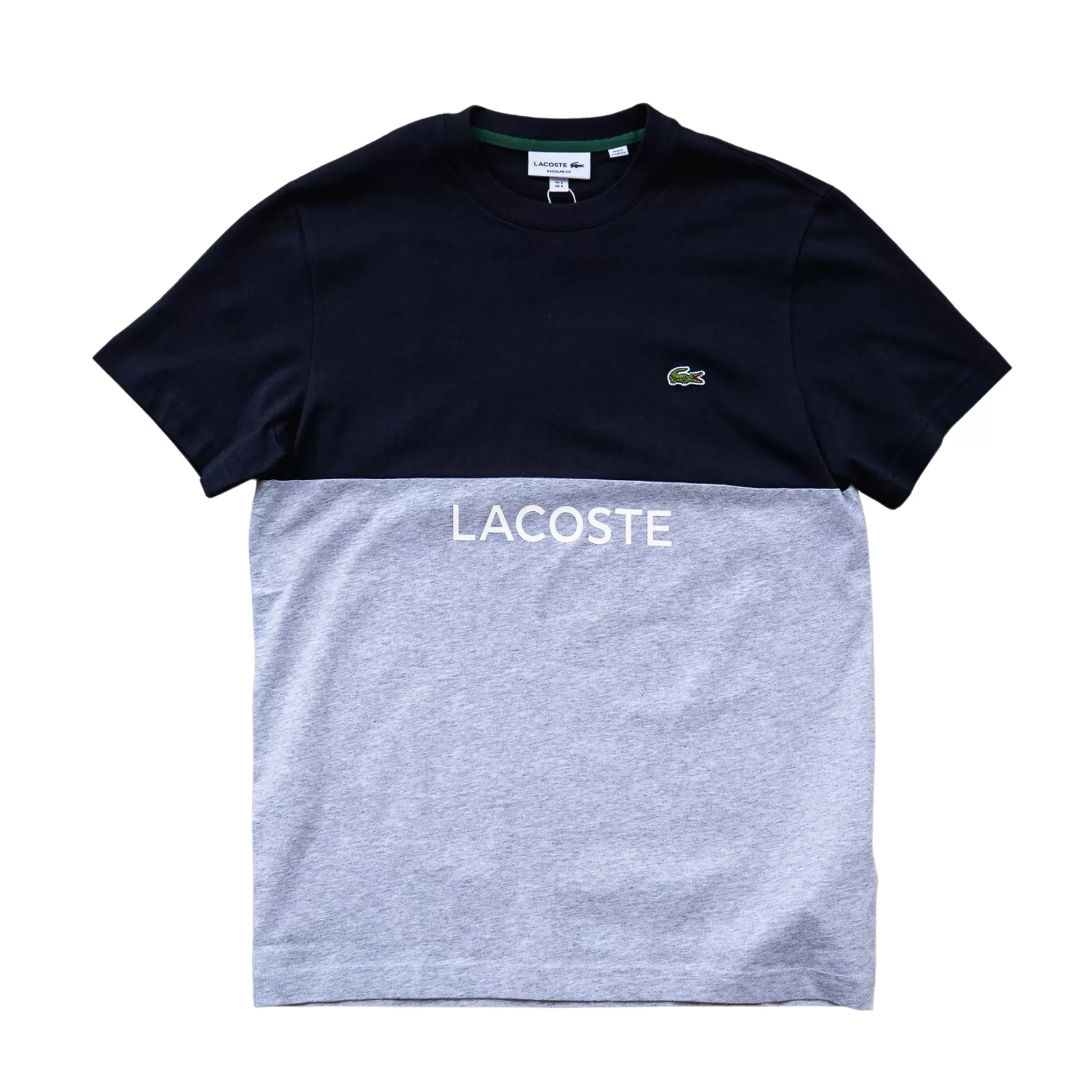 Lacoste Color Block Shirt (Navy/Grey)