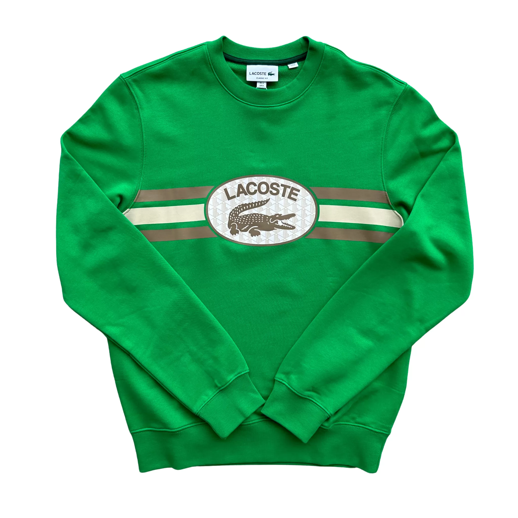 Lacoste Monogram Crewneck (Green)