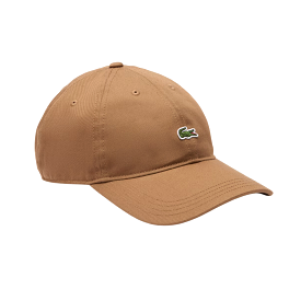 Lacoste Unisex Organic Cotton Twill Cap (Brown)