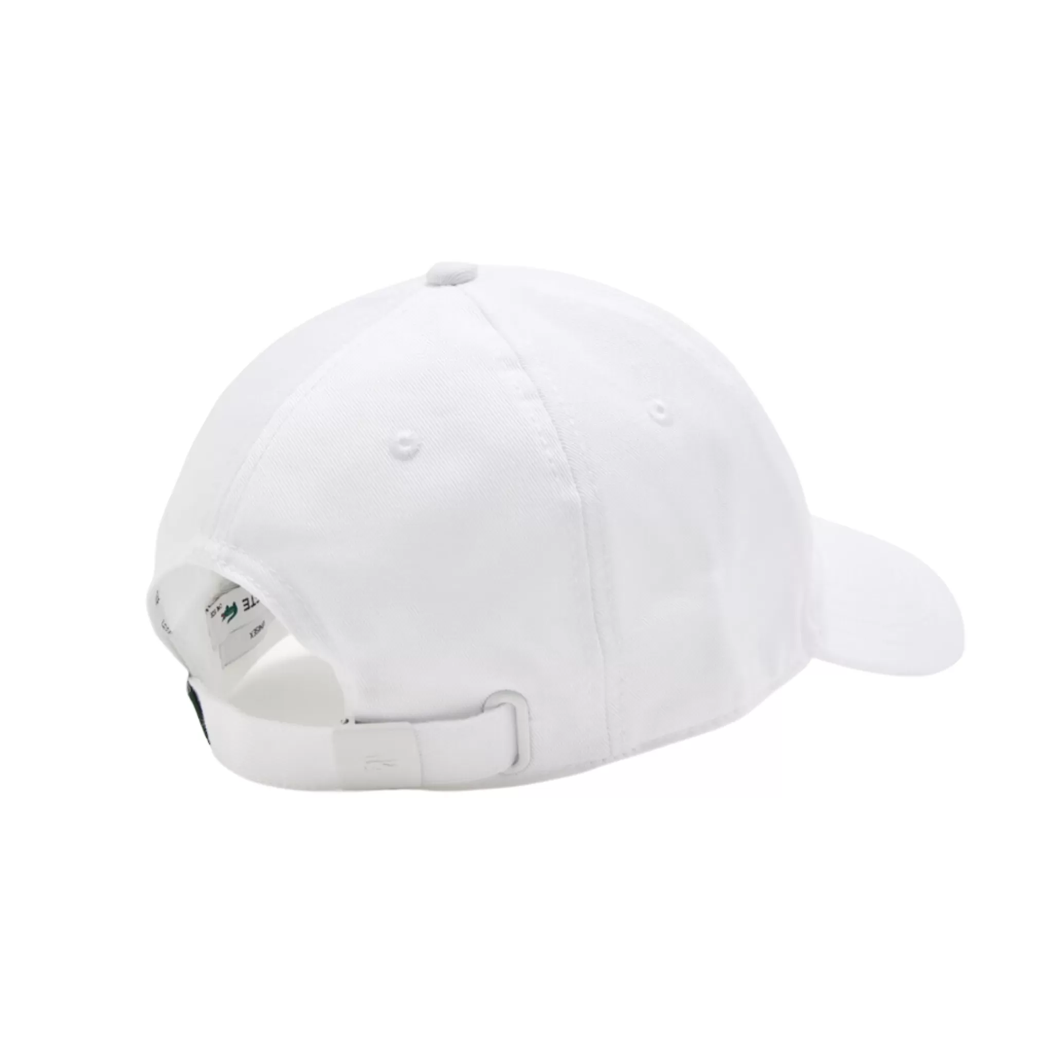 Lacoste Unisex Organic Cotton Twill Cap (White)