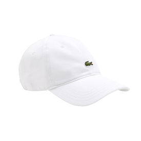 Lacoste Unisex Organic Cotton Twill Cap (White)