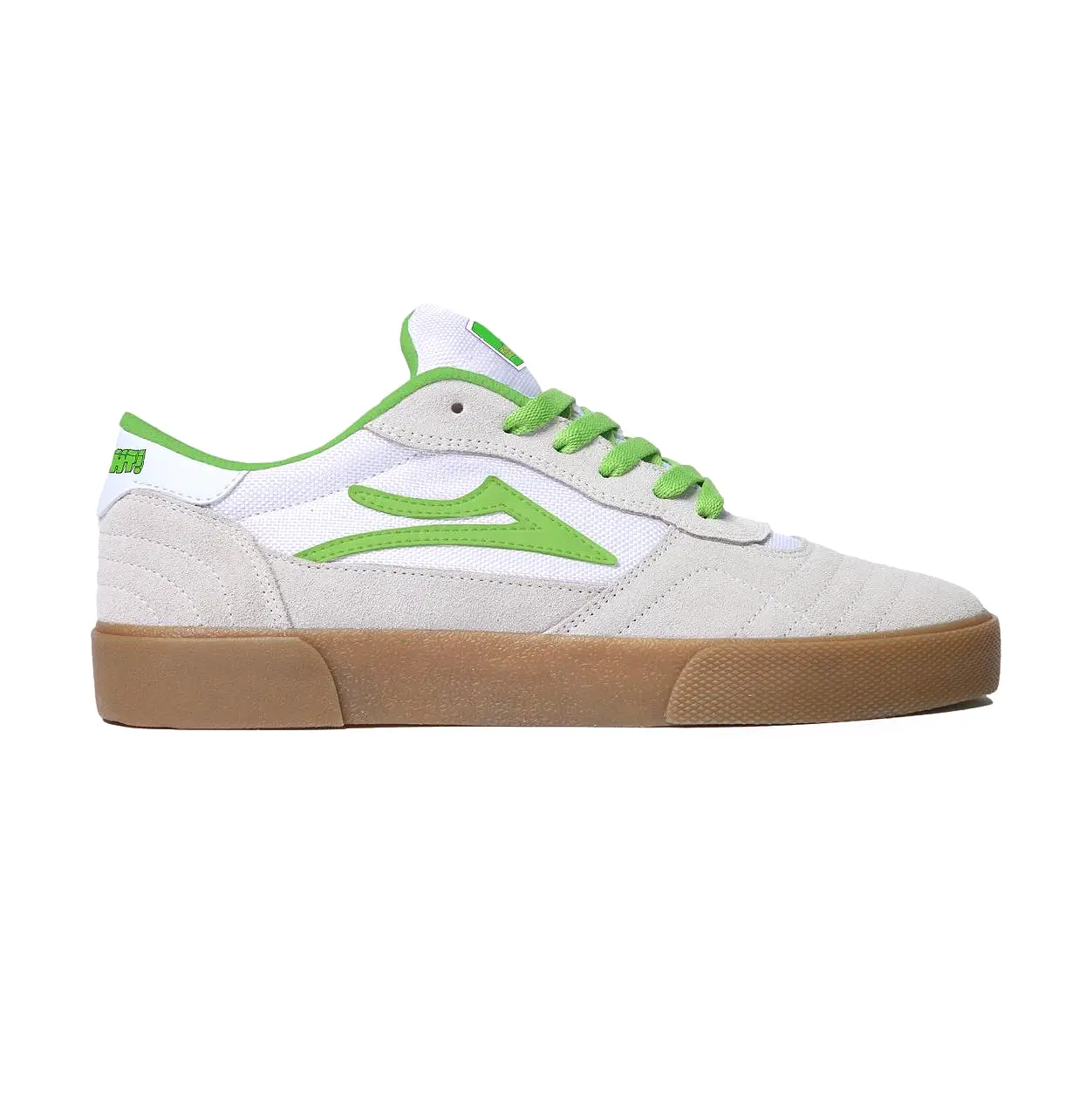 Lakai Cambridge White/UV Green Suede