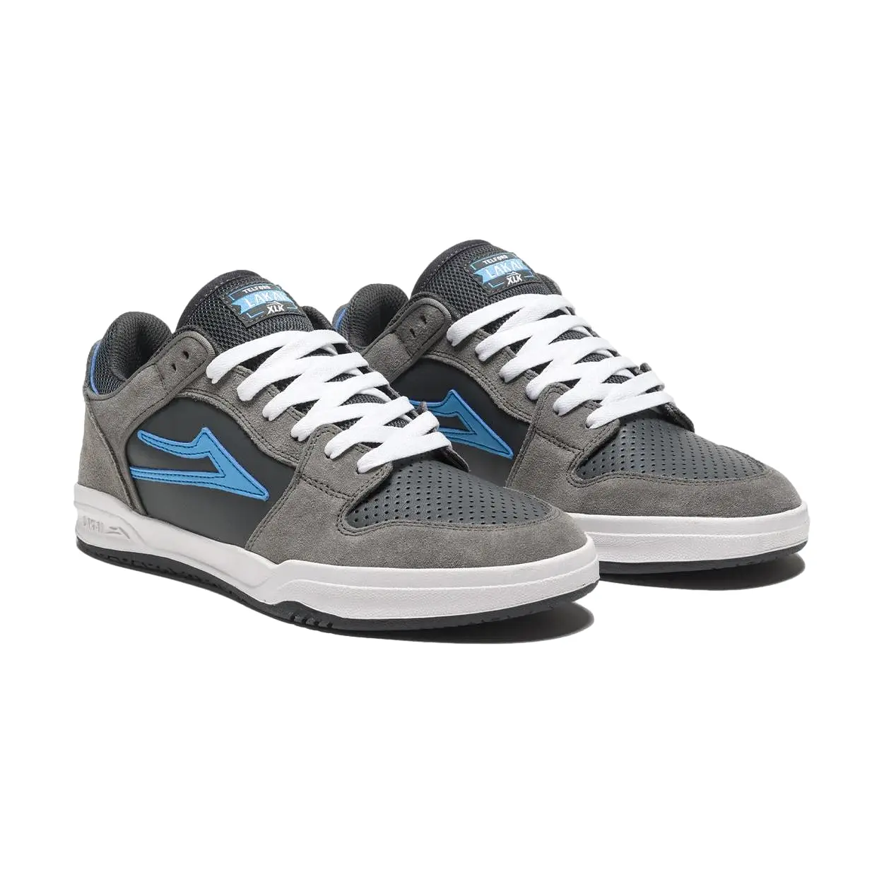 Lakai Telford Low Grey/Cyan Suede