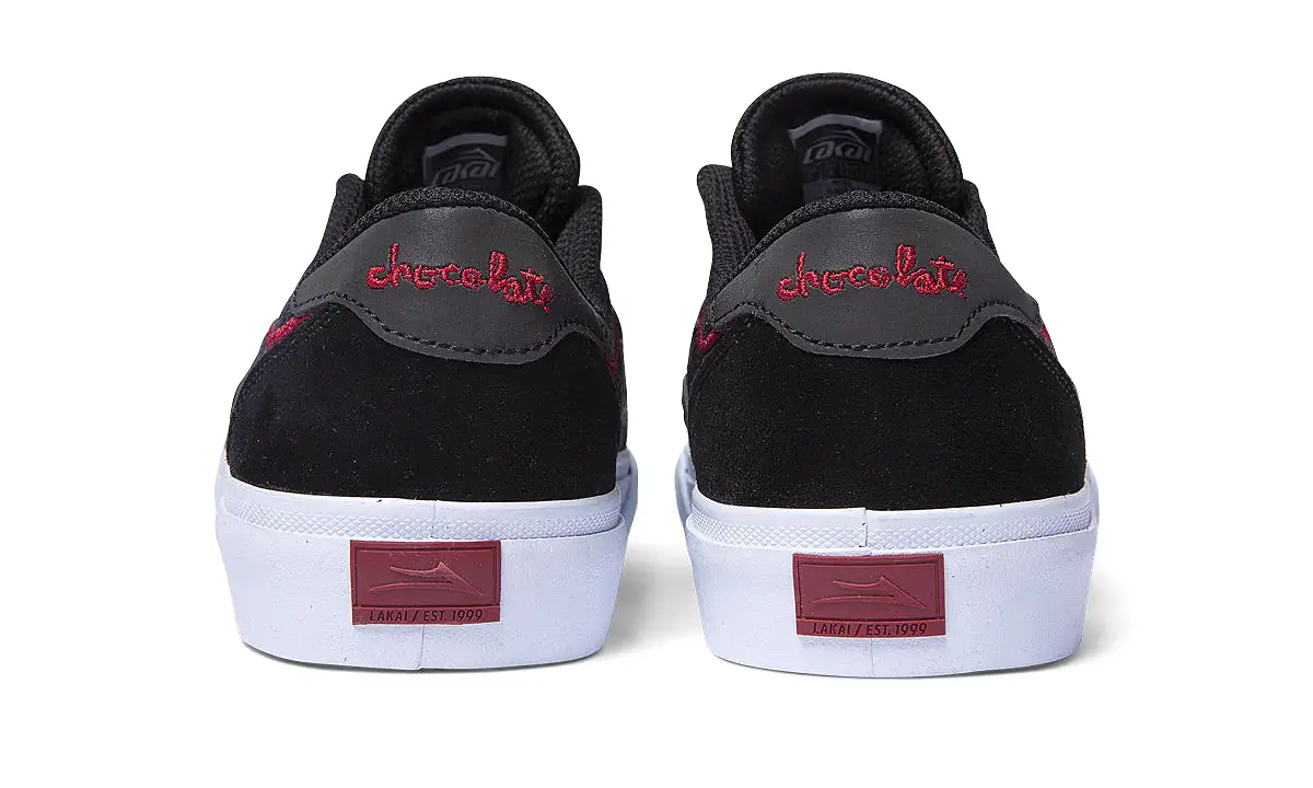 Lakai x Chocolate Flaco II Black/Red Suede