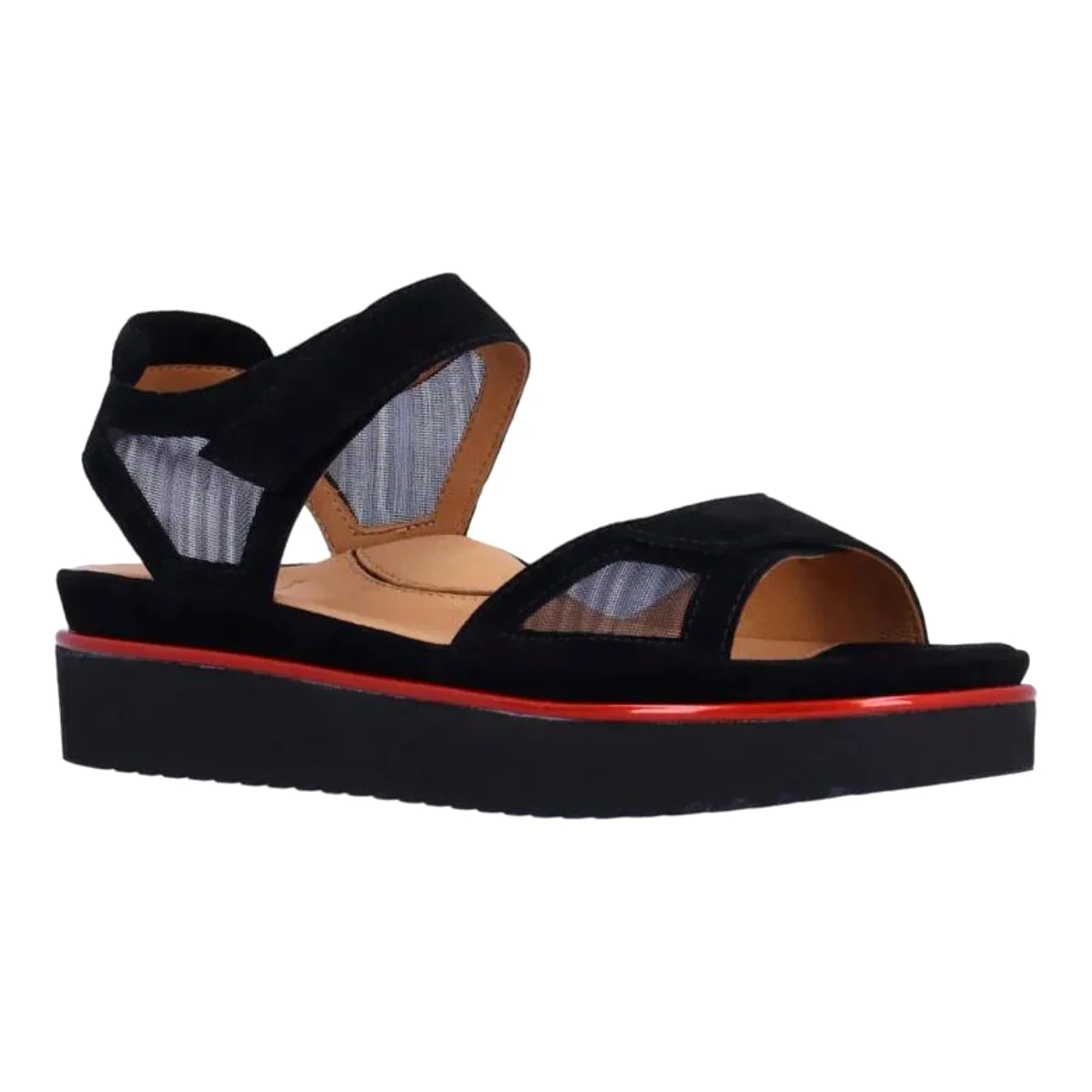 L'Amour Des Pieds Women's Arna Black Suede/Mesh