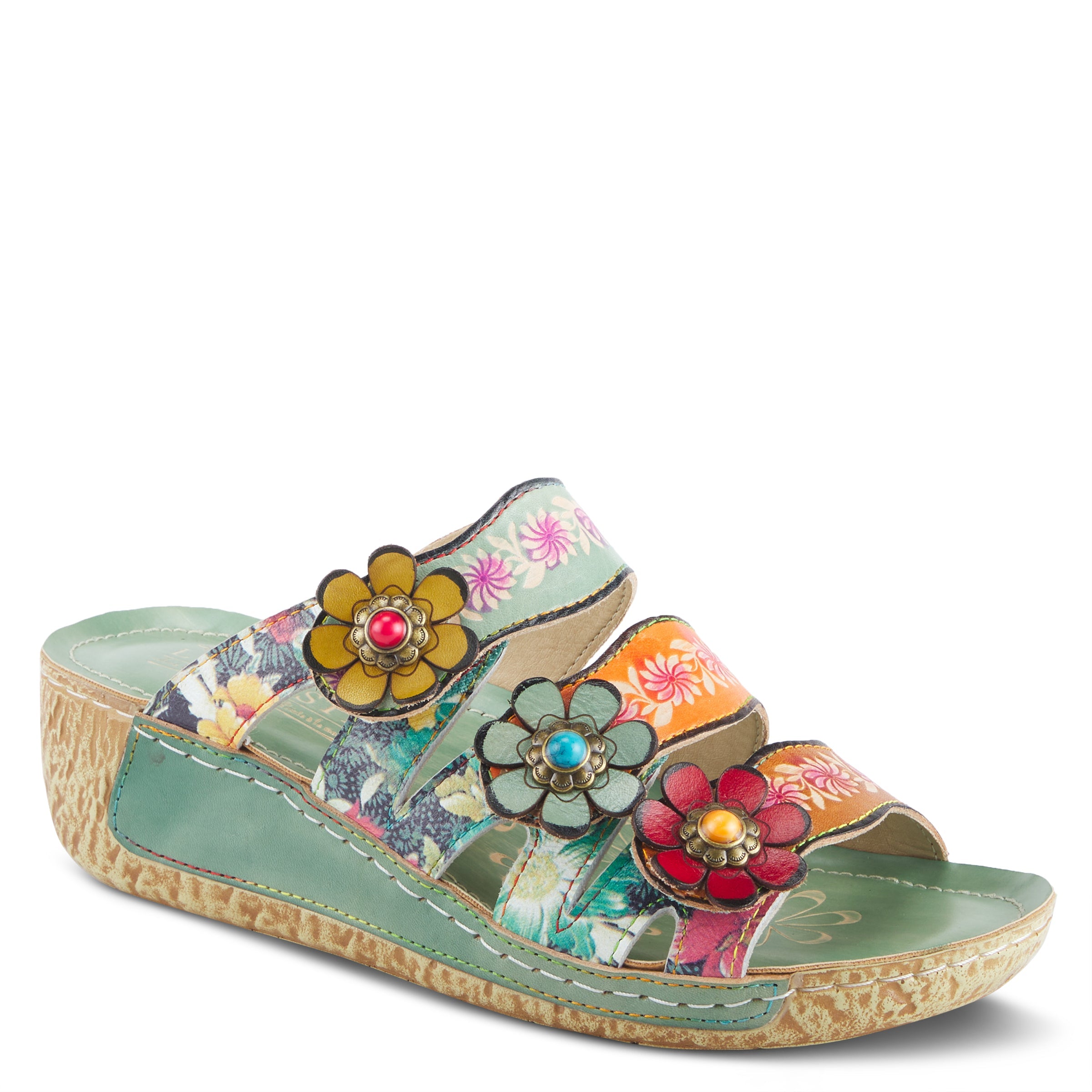 L'ARTISTE ROSAMARIA SLIDE SANDALS