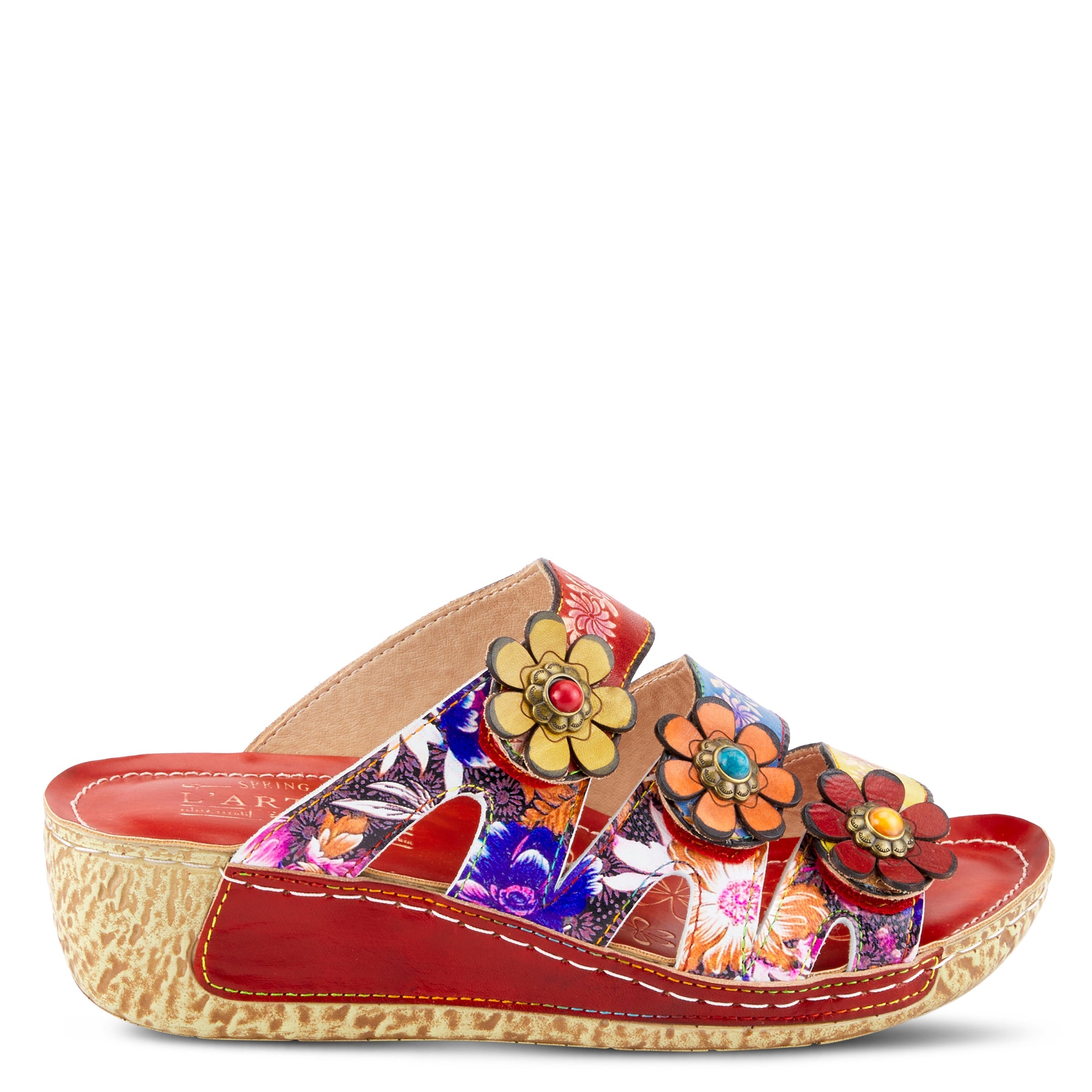 L'ARTISTE ROSAMARIA SLIDE SANDALS