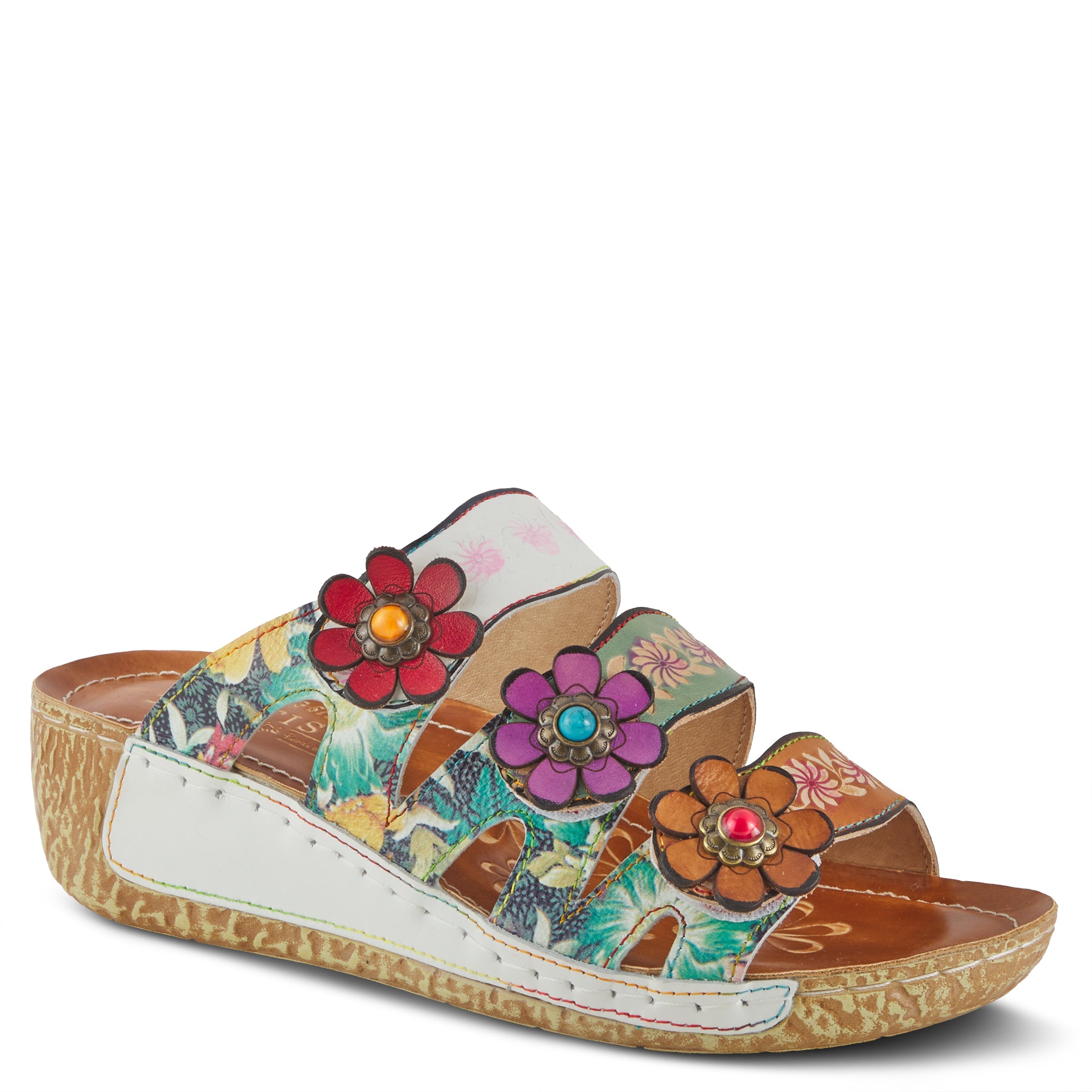 L'ARTISTE ROSAMARIA SLIDE SANDALS