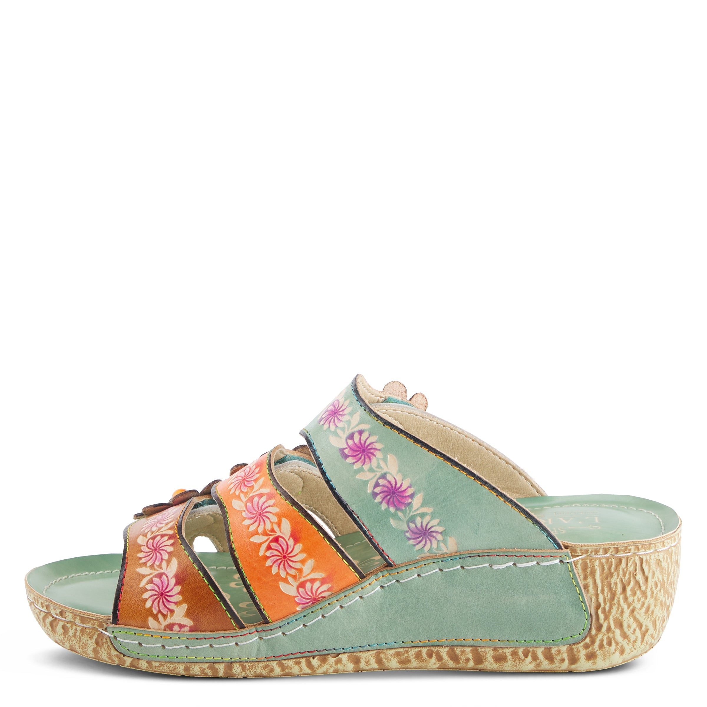 L'ARTISTE ROSAMARIA SLIDE SANDALS