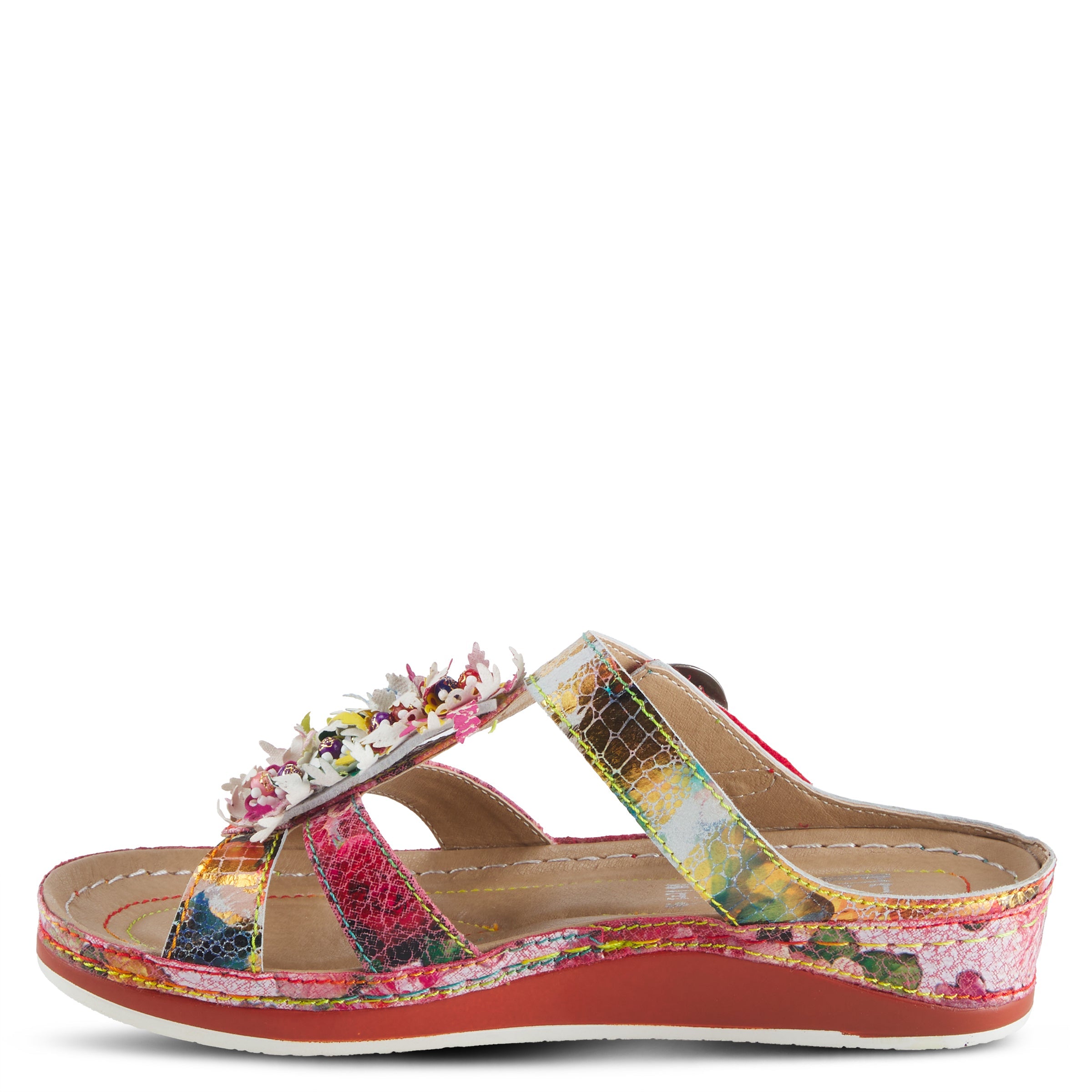 L'ARTISTE SNAZZY SLIDE SANDALS