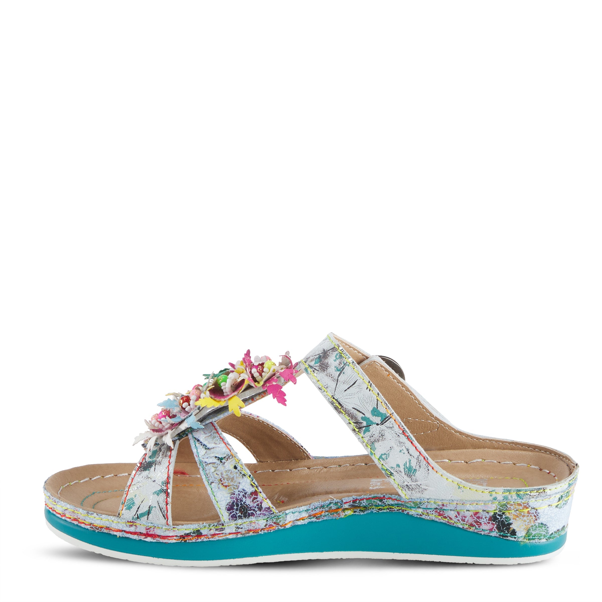 L'ARTISTE SNAZZY SLIDE SANDALS