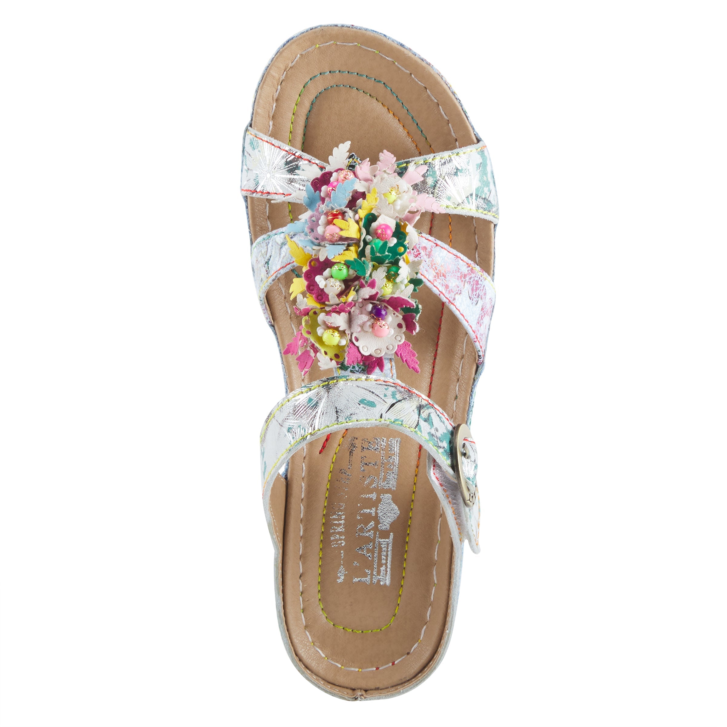 L'ARTISTE SNAZZY SLIDE SANDALS