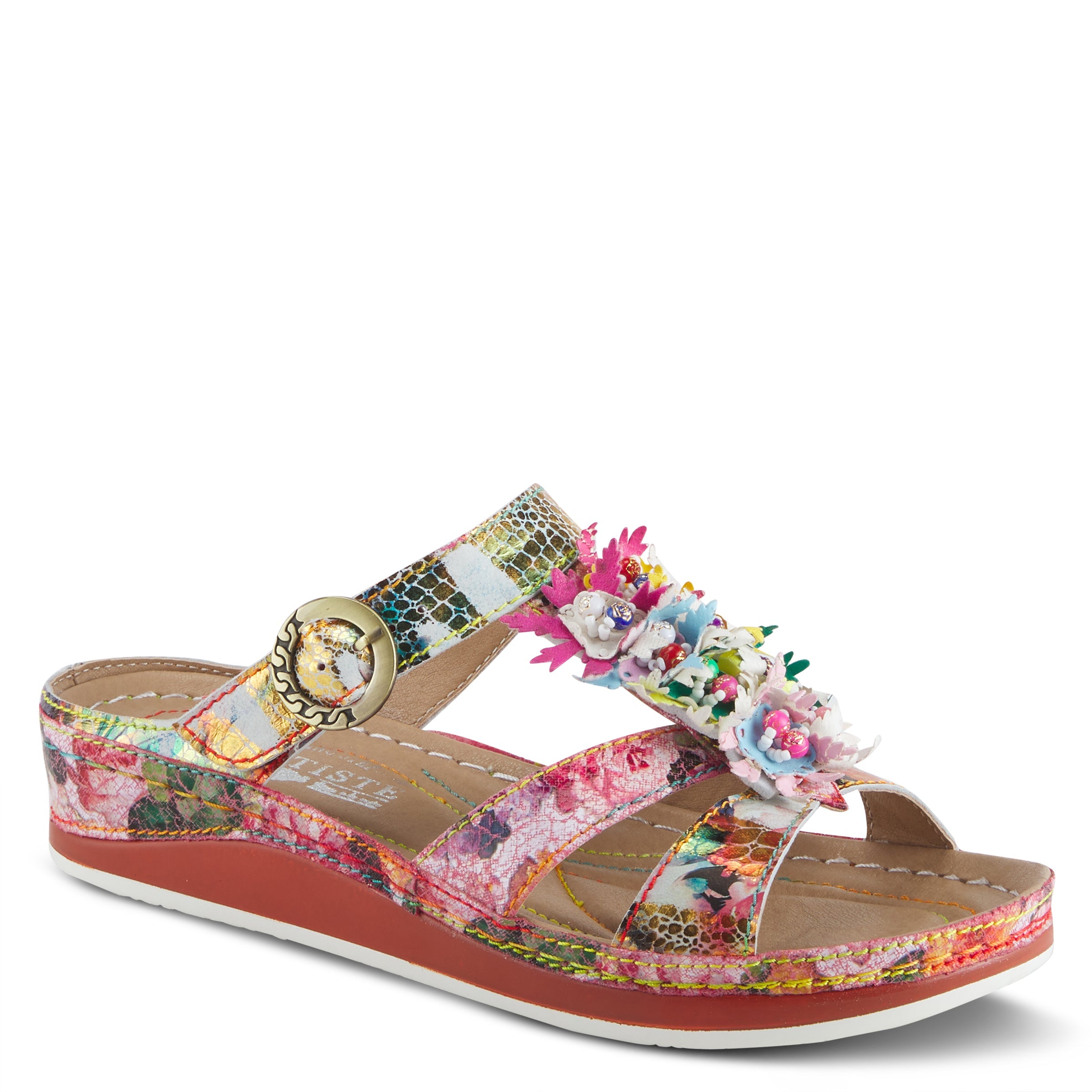 L'ARTISTE SNAZZY SLIDE SANDALS