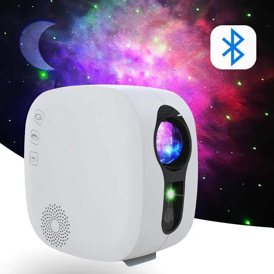 Laser Galaxy Starry Sky Projector Rotating Water Waving Night Light Led Colorful Nebula Cloud Lamp Mood Lighting