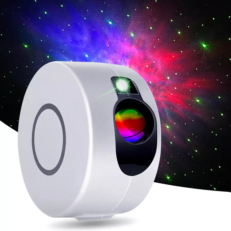 Laser Galaxy Starry Sky Projector Rotating Water Waving Night Light Led Colorful Nebula Cloud Lamp Mood Lighting