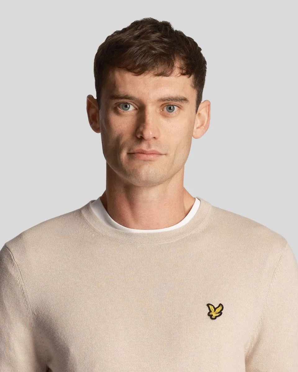 Lyle & Scott Knitted Crew Neck Jumper Cove