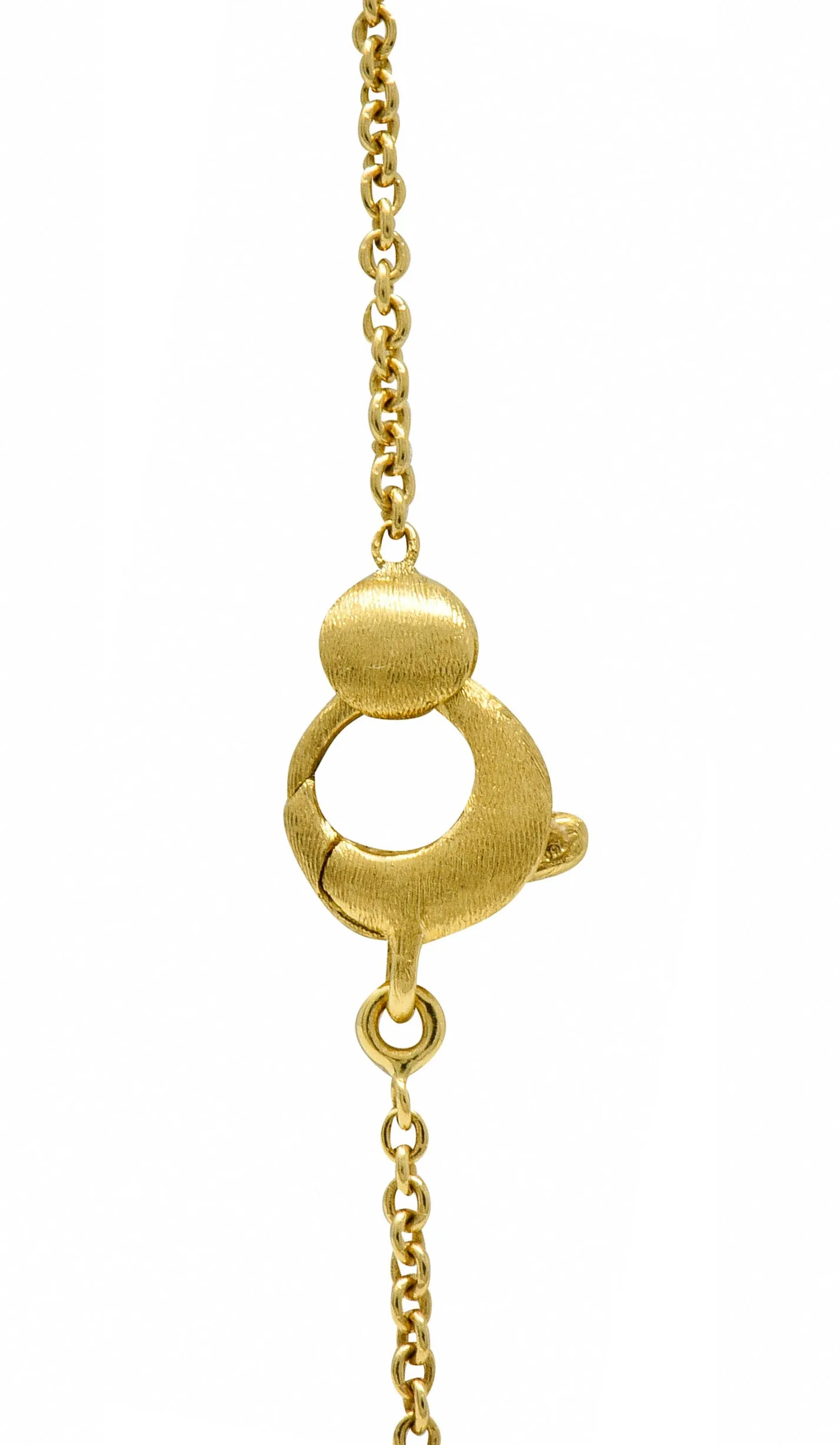 Marco Bicego Multi-Gem 18 Karat Gold Long Chain Confetti Necklace