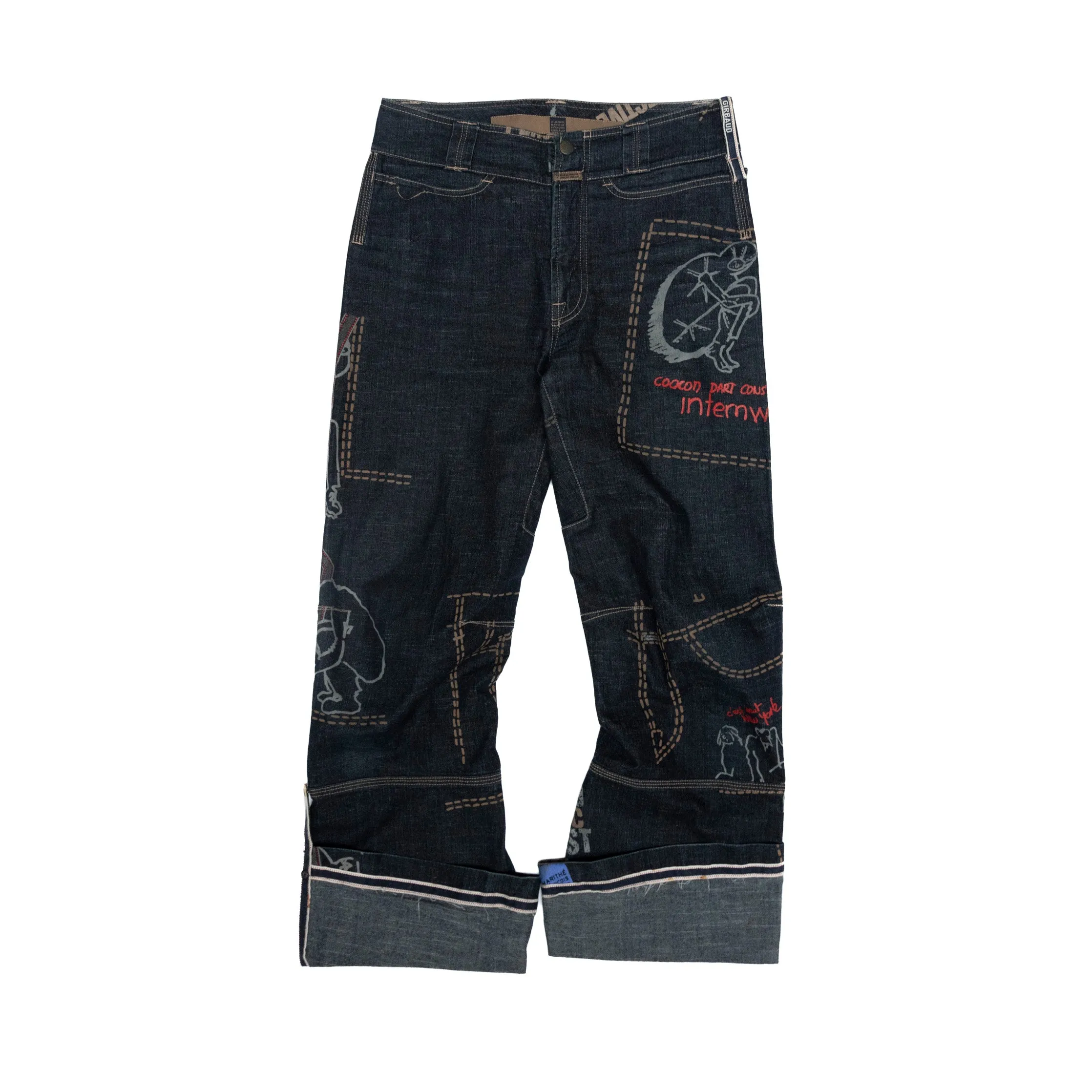 Marithe + Franois Girbaud Logo Decal Denim Jeans