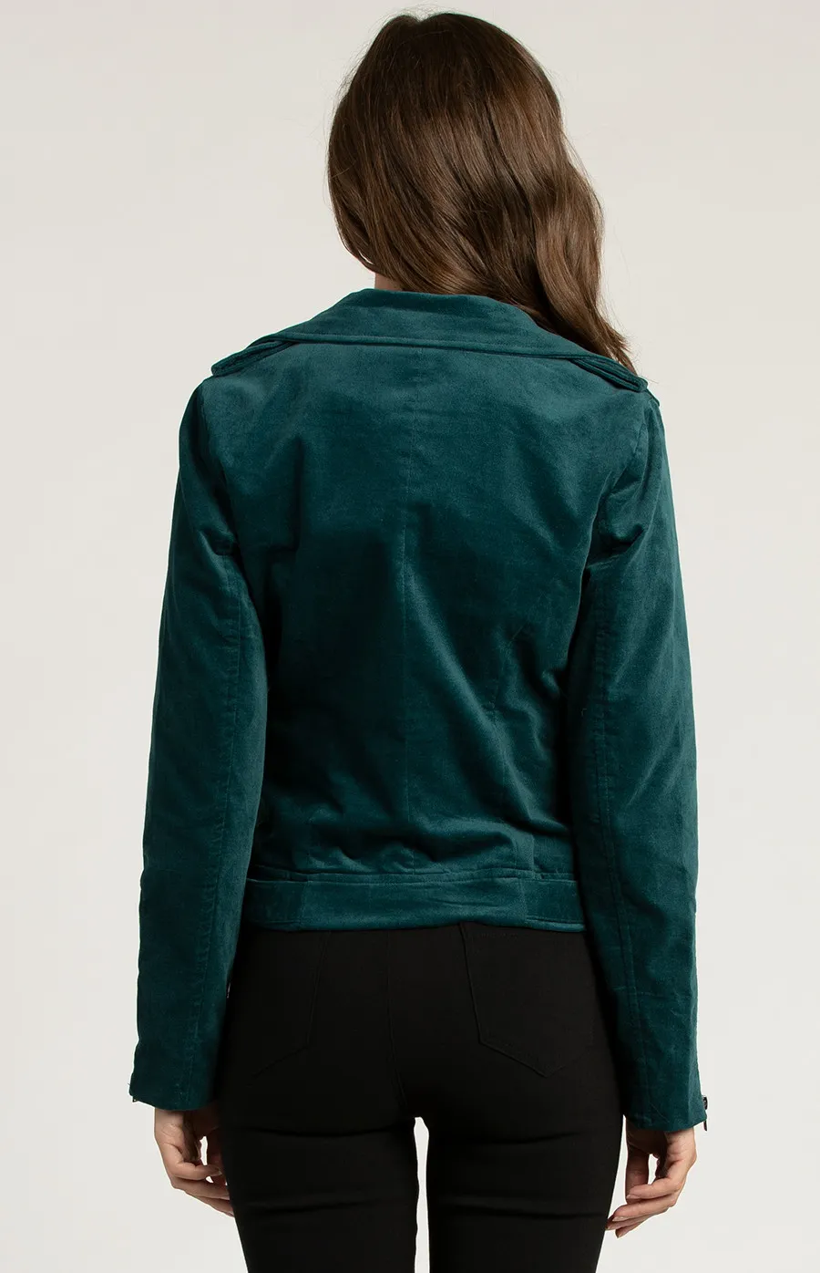 Matte Suede Biker Jacket (SJT341B)