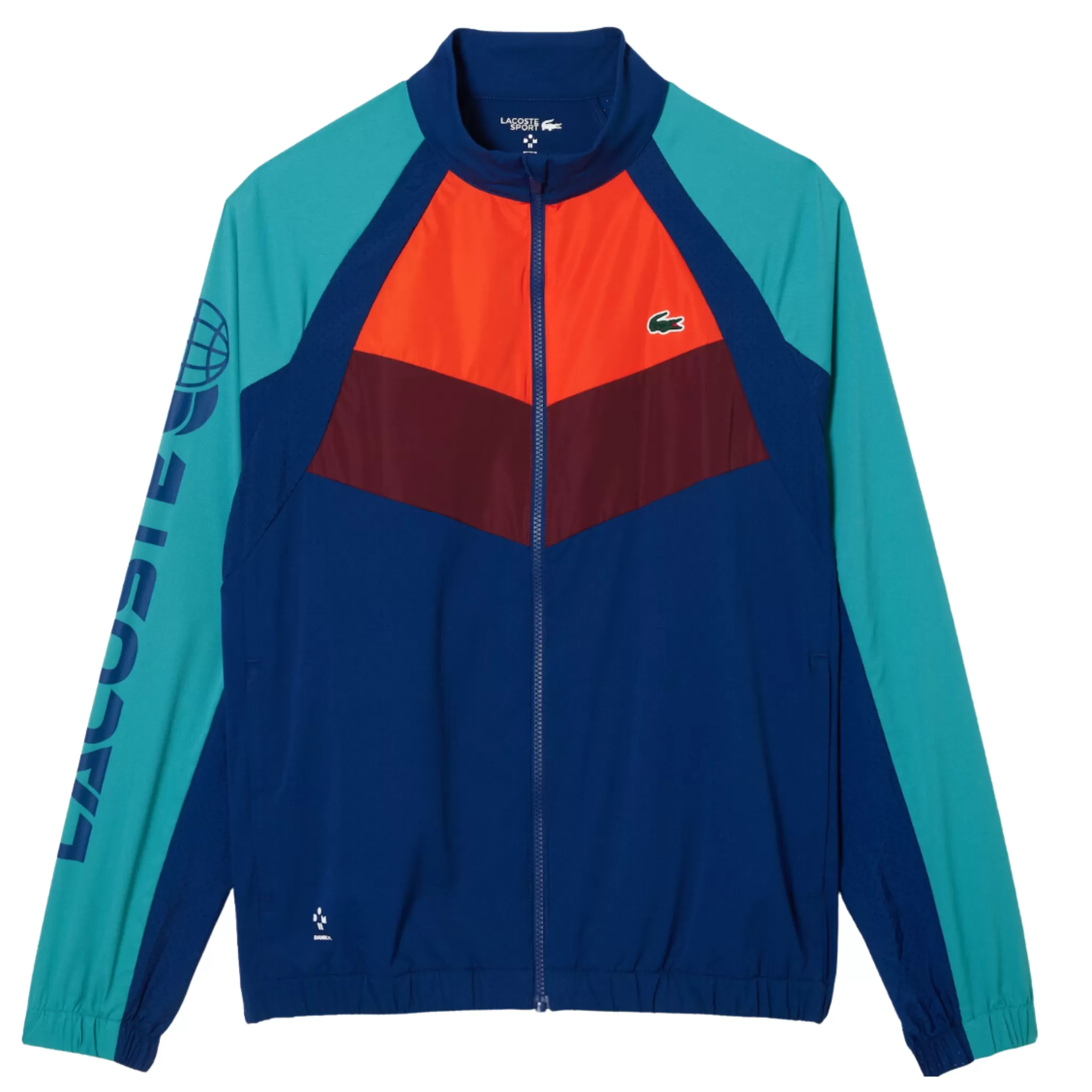 Mens Lacoste Tennis x Daniil Medvedev Sweatsuit (Blue/Orange)