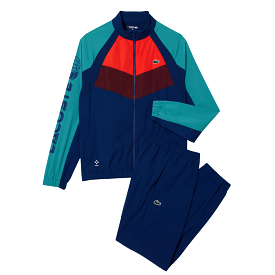 Mens Lacoste Tennis x Daniil Medvedev Sweatsuit (Blue/Orange)