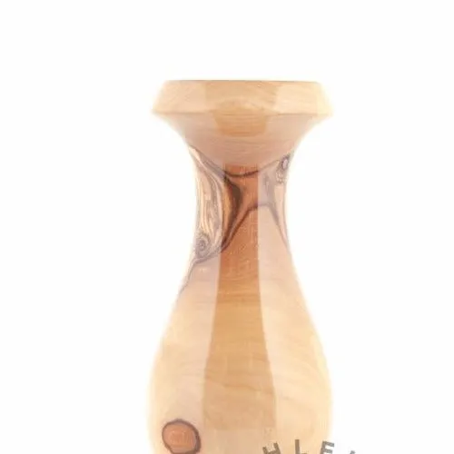 Olive Wood Vase for Flowers , 6.7 Tall