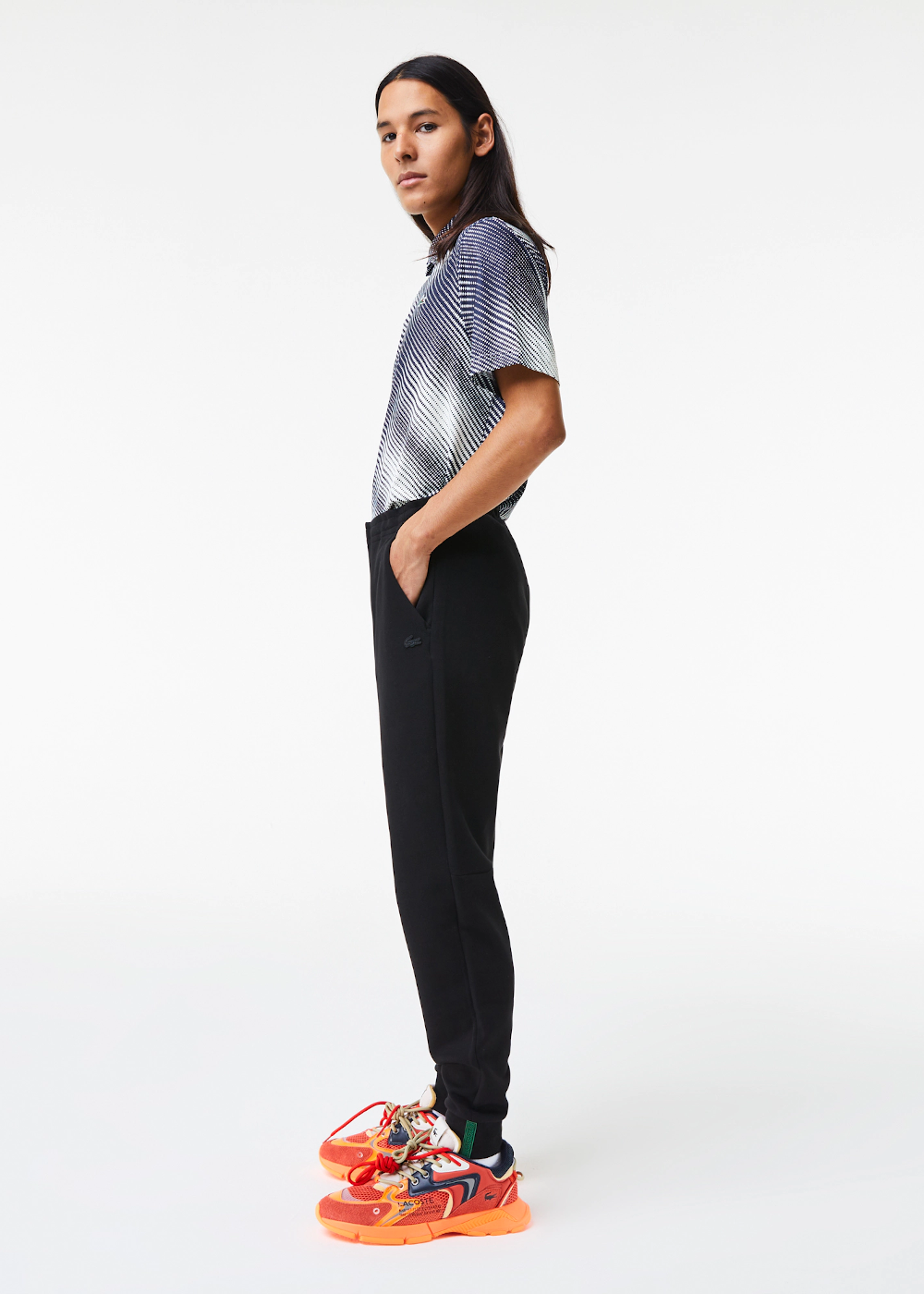 Pantalon de jogging Lacoste slim fit noir