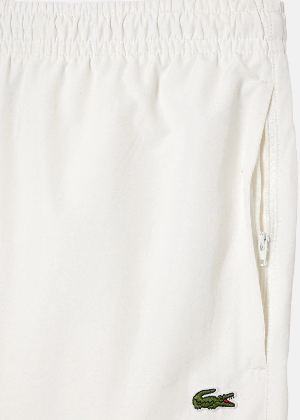 Pantalon de survêtement Lacoste en tissu déperlant blanc