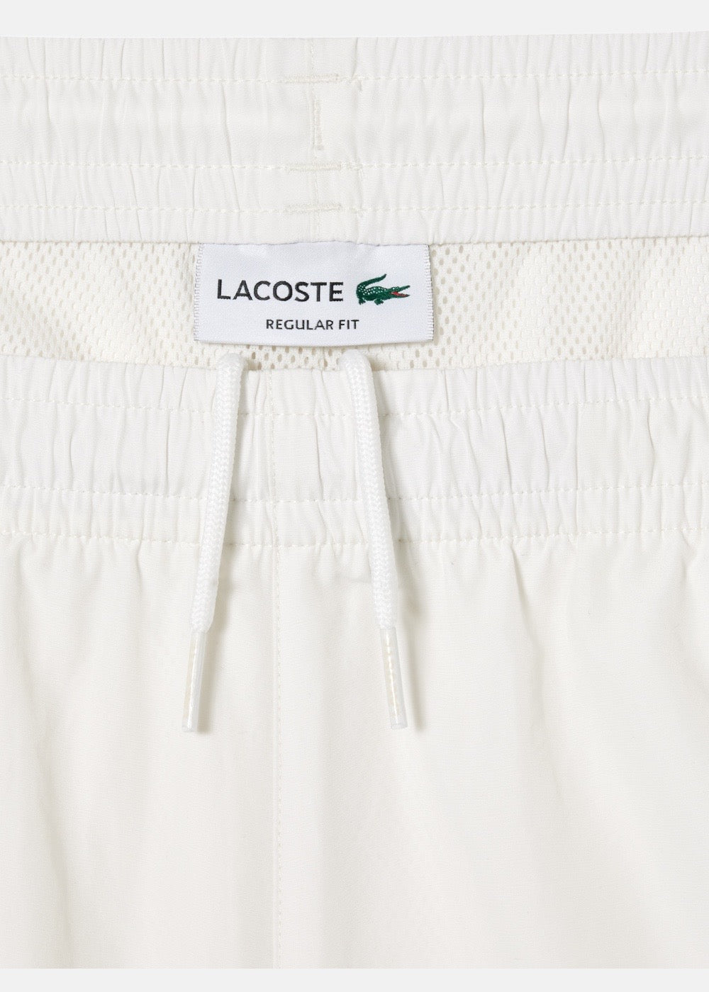 Pantalon de survêtement Lacoste en tissu déperlant blanc