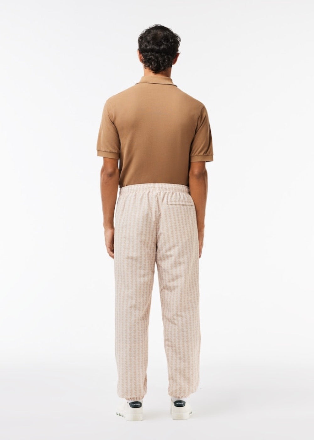 Pantalon de Survêtement Lacoste - Monogramme Iconique beige