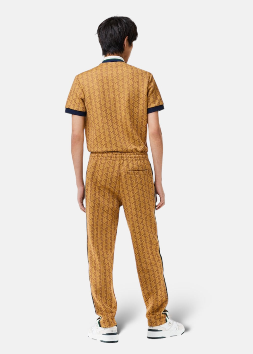 Pantalon de survêtement Lacoste monogramme jaune