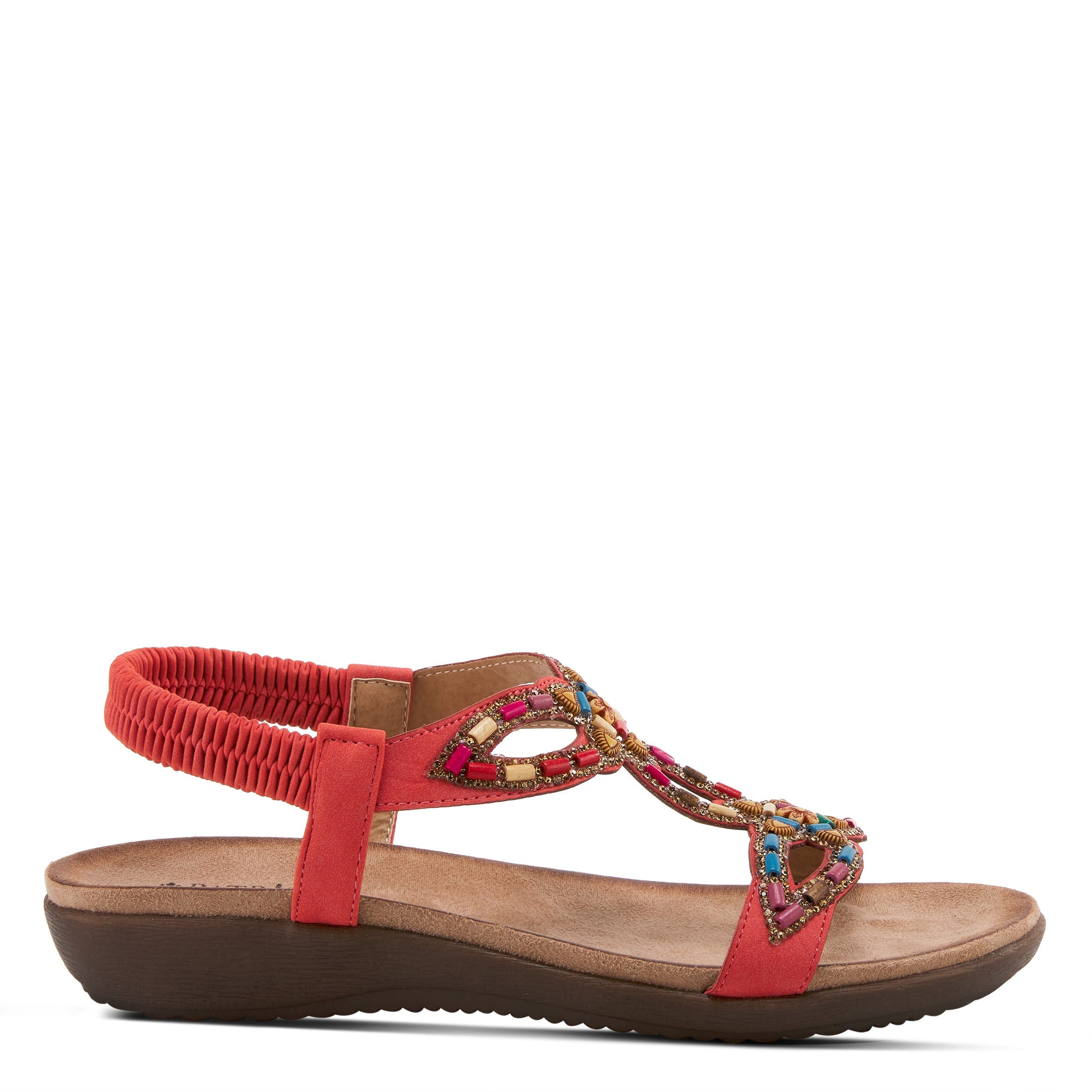 PATRIZIA VOLCANIC T-STRAP SANDALS