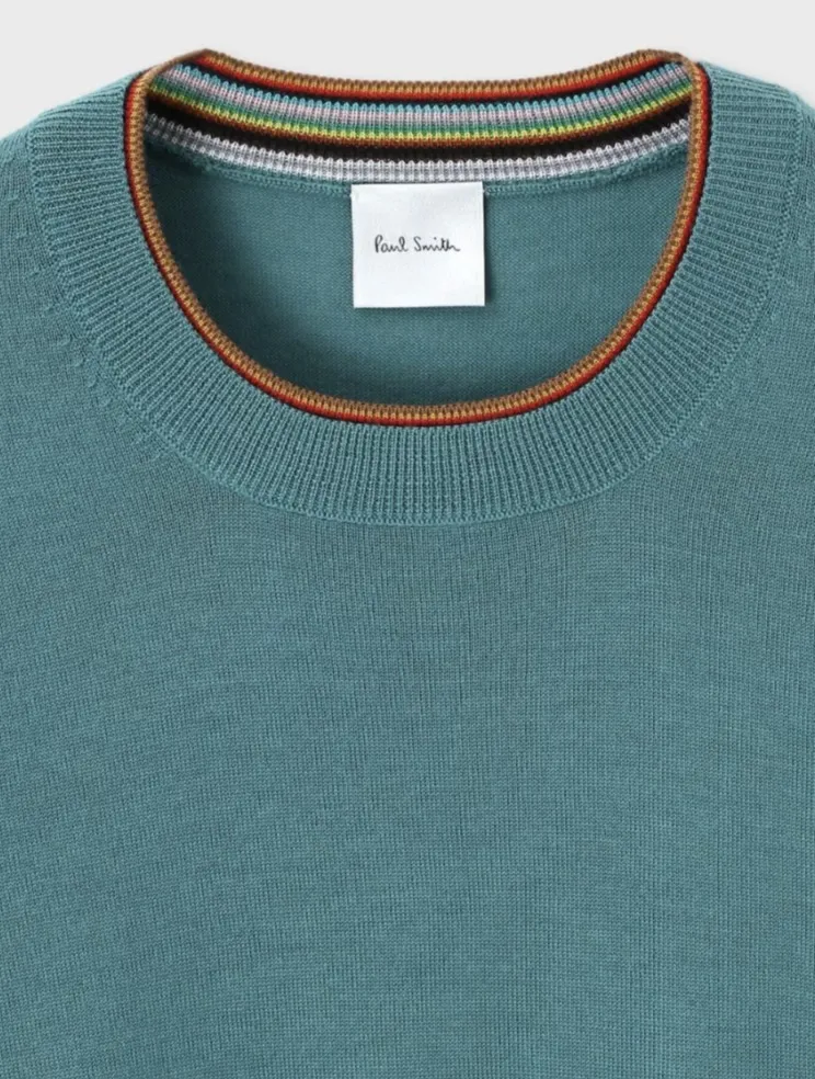 Paul Smith  |Street Style Plain Logo V-neck & Crew neck