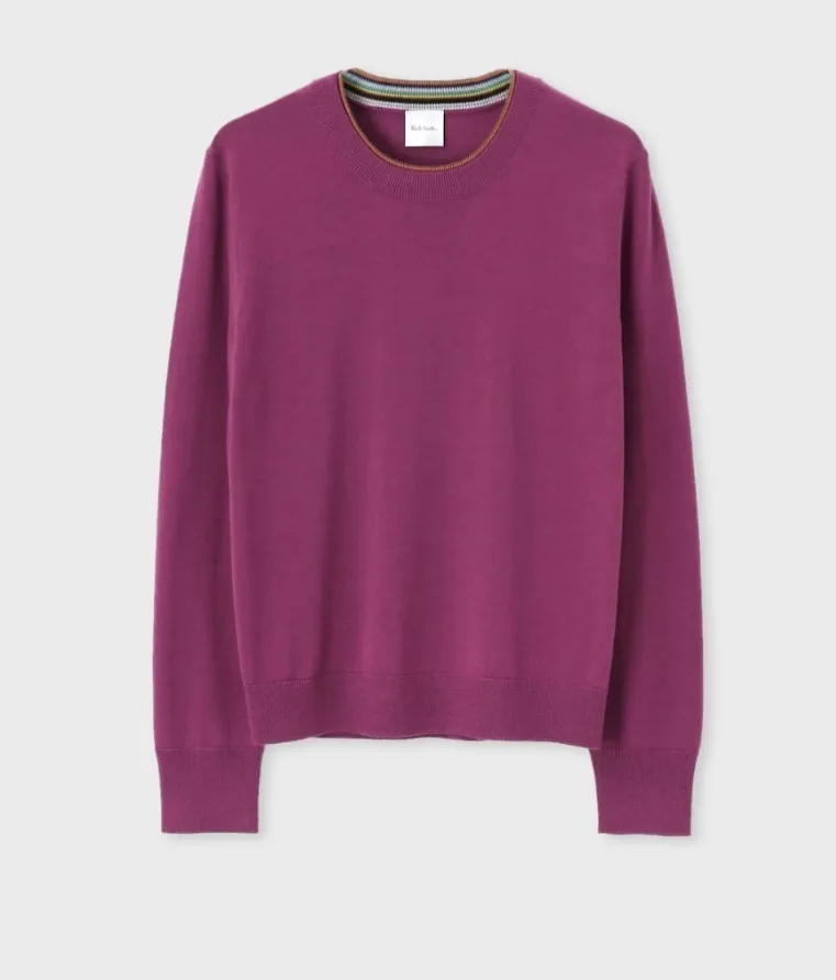 Paul Smith  |Street Style Plain Logo V-neck & Crew neck