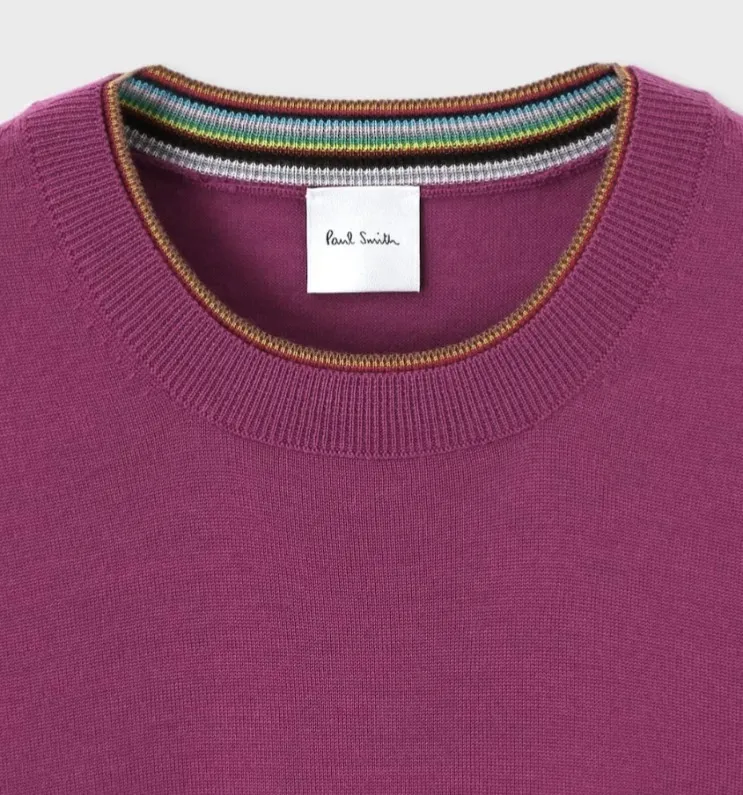 Paul Smith  |Street Style Plain Logo V-neck & Crew neck