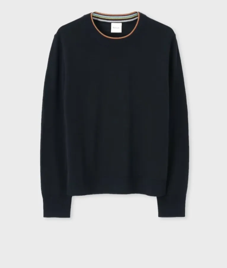 Paul Smith  |Street Style Plain Logo V-neck & Crew neck