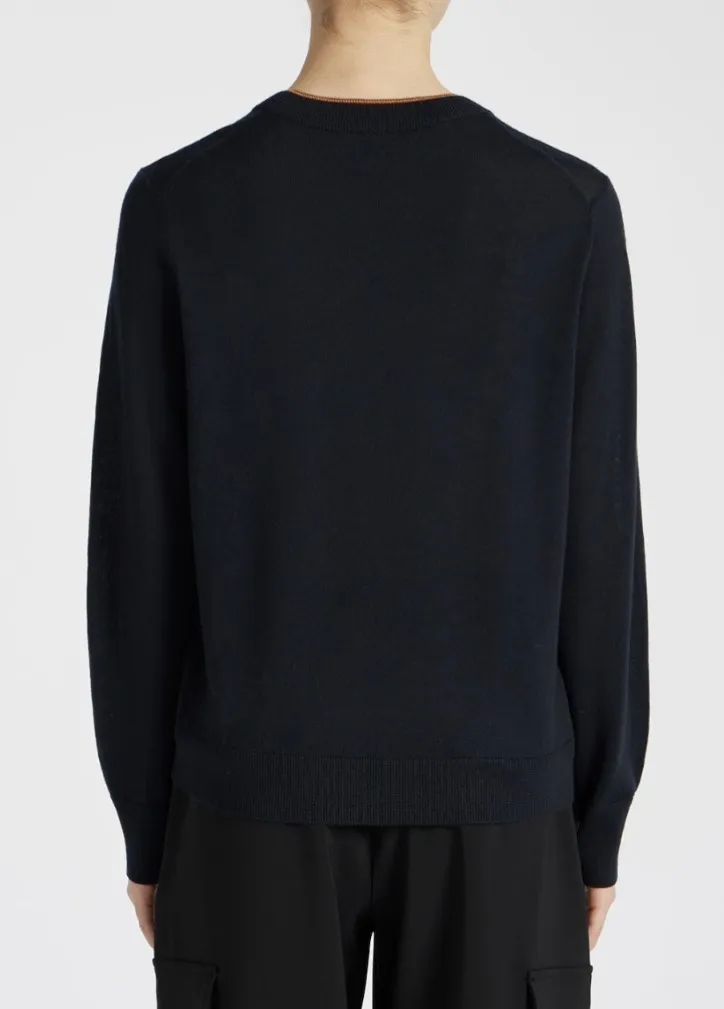 Paul Smith  |Street Style Plain Logo V-neck & Crew neck