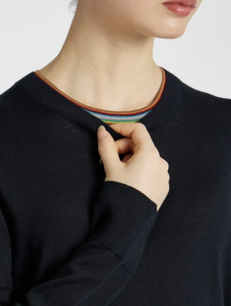 Paul Smith  |Street Style Plain Logo V-neck & Crew neck