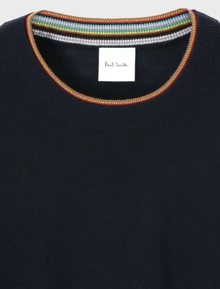 Paul Smith  |Street Style Plain Logo V-neck & Crew neck