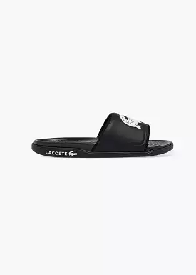 Pool Lacoste slide Lacoste Croco dualiste noire