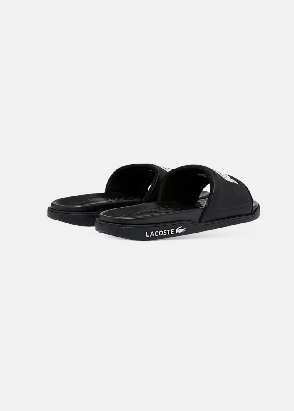 Pool Lacoste slide Lacoste Croco dualiste noire