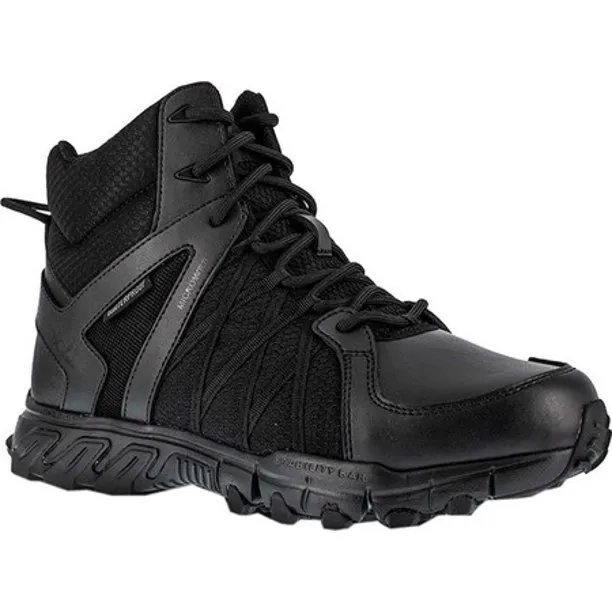 Reebok RB3450 Men’s Trailgrip 6″ Waterproof Tactical Side Zip Boots- Black