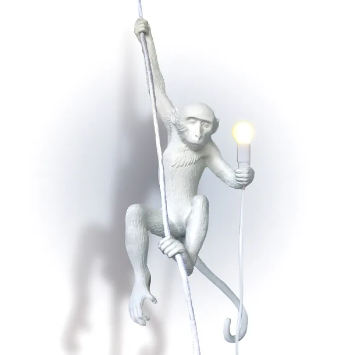 Seletti Monkey Lamp Hanging White