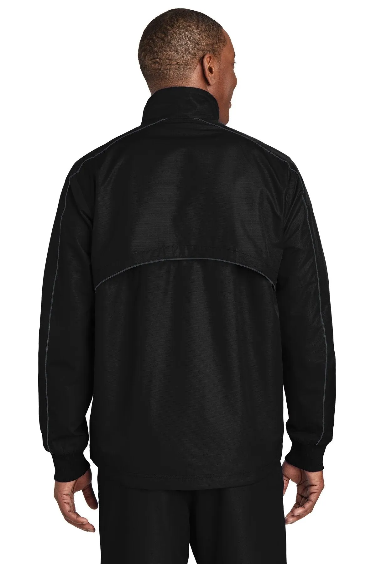 Sport-Tek Shield Ripstop Jacket JST83 Black/ Graphite Grey