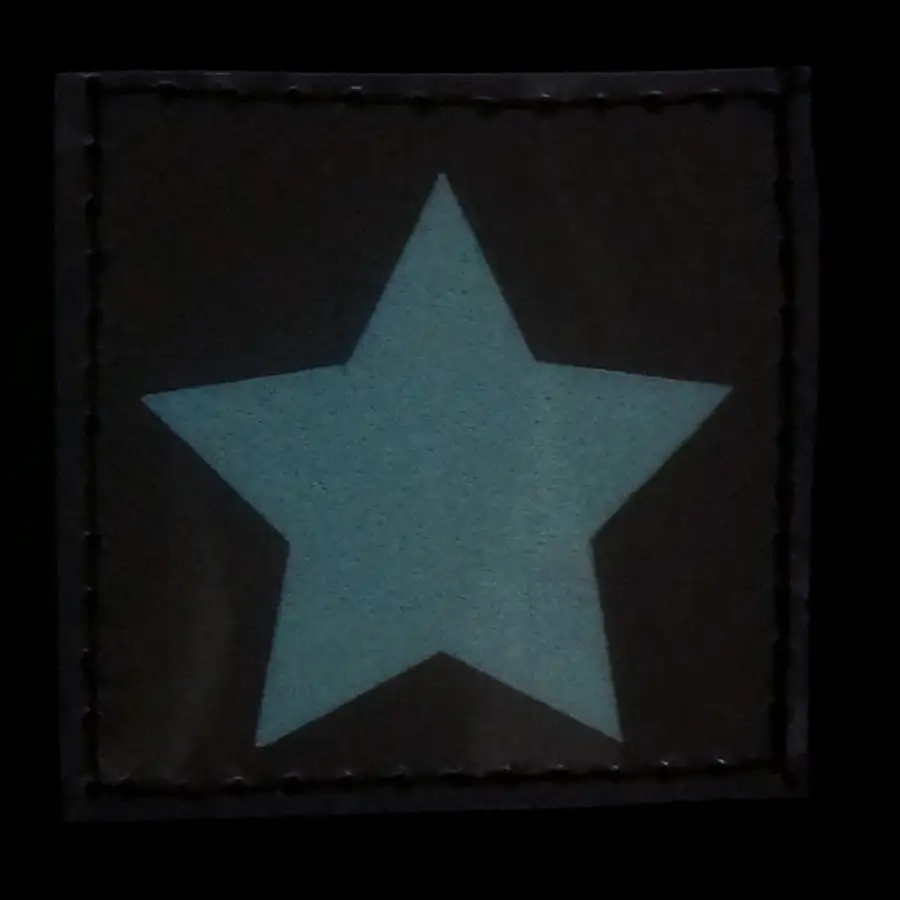 STAR GITD PATCH - BLUE GLOW IN THE DARK