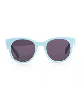 Sun Hero Acetate Sunglasses - Ice Blue with Smoke Lens