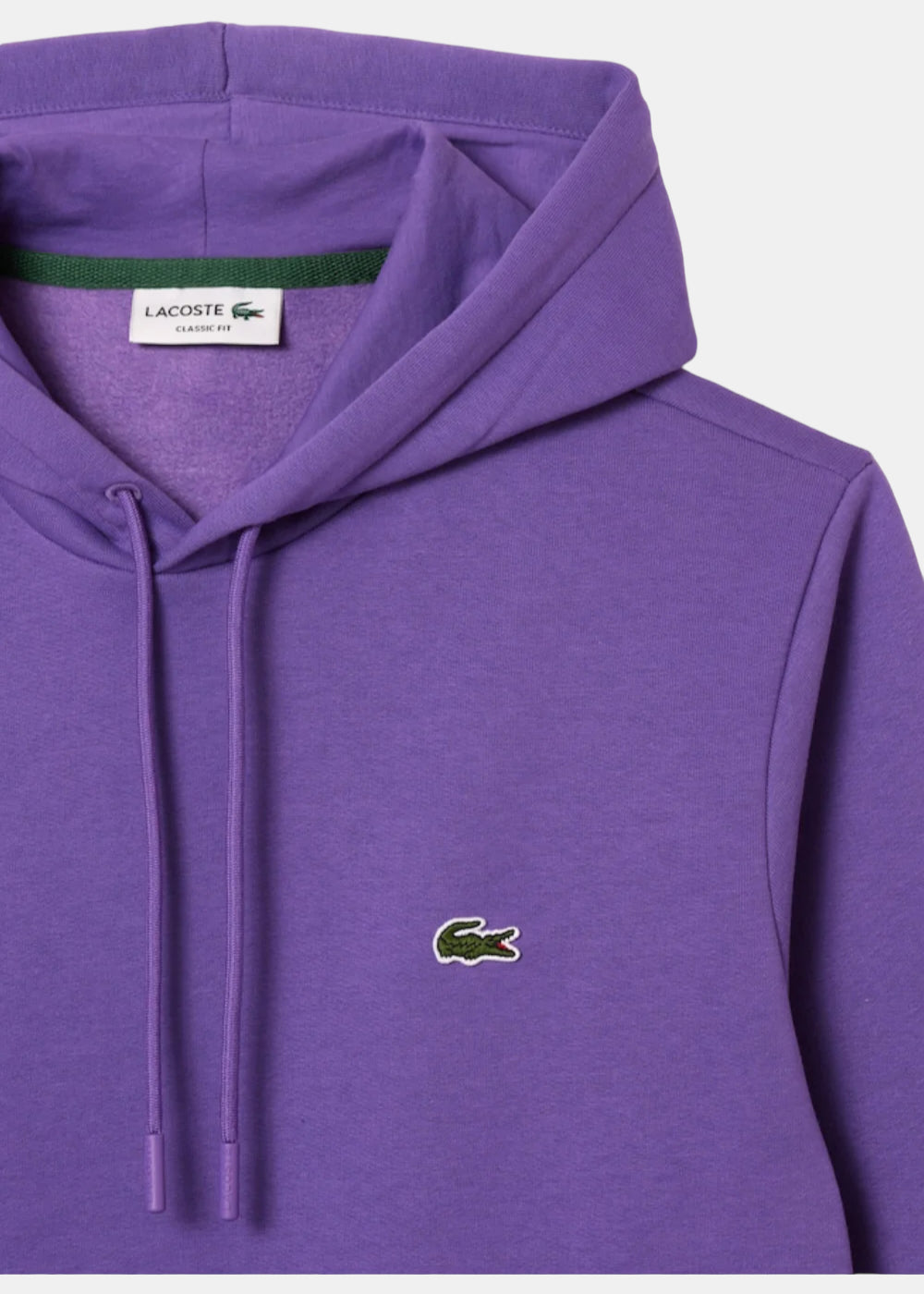 Sweatshirt à capuche Lacoste iconique violet