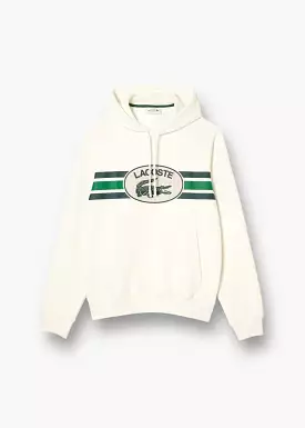 Sweatshirt à capuche Lacoste imprimé monogramme