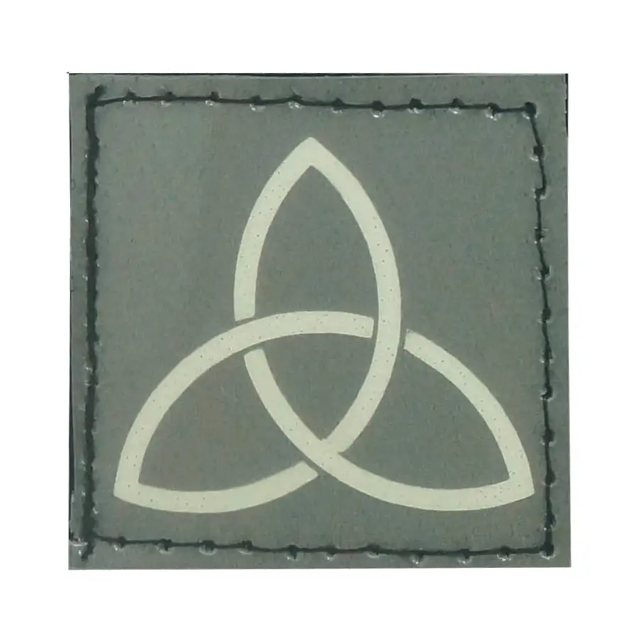 TRINITY KNOTS PATCH - BLUE GLOW IN THE DARK