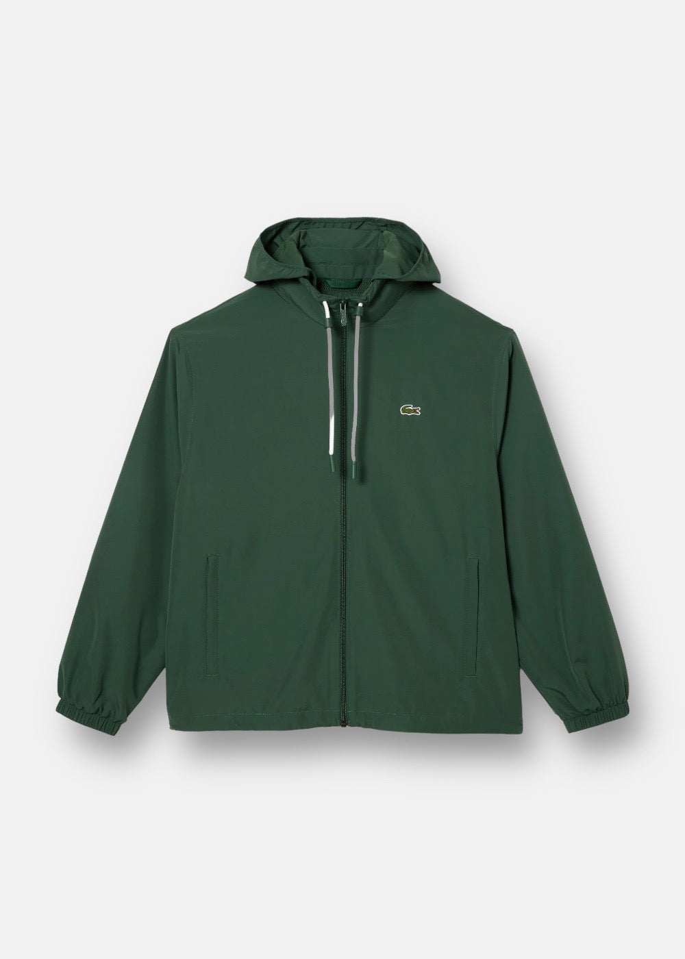 Veste Lacoste à capuche réversible déperlant vert